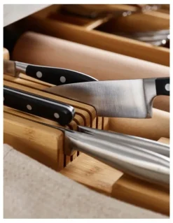 Joseph Joseph 2 Tier Drawer Store Knife Organiser in Bamboo