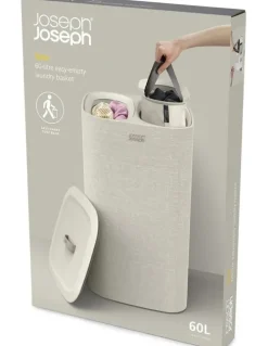 Joseph Joseph Tota Laundry Basket 60L in Ecru
