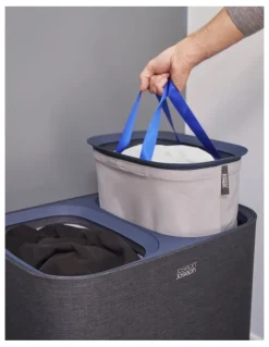 Joseph Joseph Tota Laundry Separation Basket 90L in Carbon Black