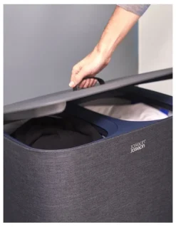 Joseph Joseph Tota Laundry Separation Basket 90L in Carbon Black