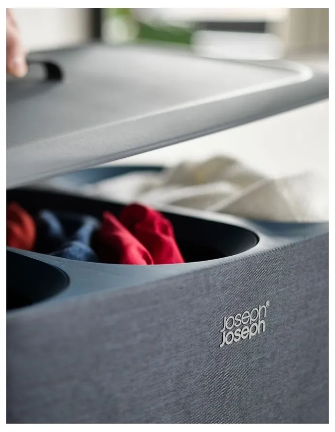 Joseph Joseph Tota Trio Laundry Basket 90L in Black