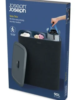 Joseph Joseph Tota Trio Laundry Basket 90L in Black