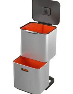Joseph Joseph Totem Bin Max 60L in Stainless Steel