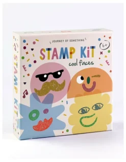 Journey of Something Cool Faces Wooden Stamp Kit