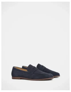 Julius Marlow Coupe Shoes in Ocean Suede
