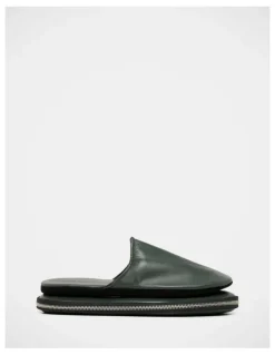 Julius Marlow Travel Leather Slipper in Green
