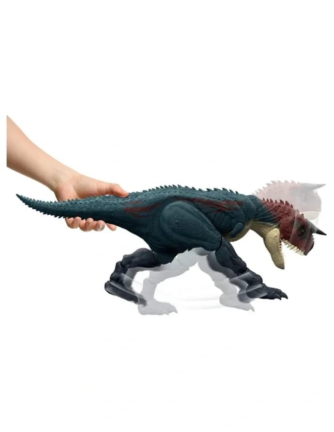 Jurassic World Charge N Chomp Carnotaurus Running Roaring Dinosaur Figure