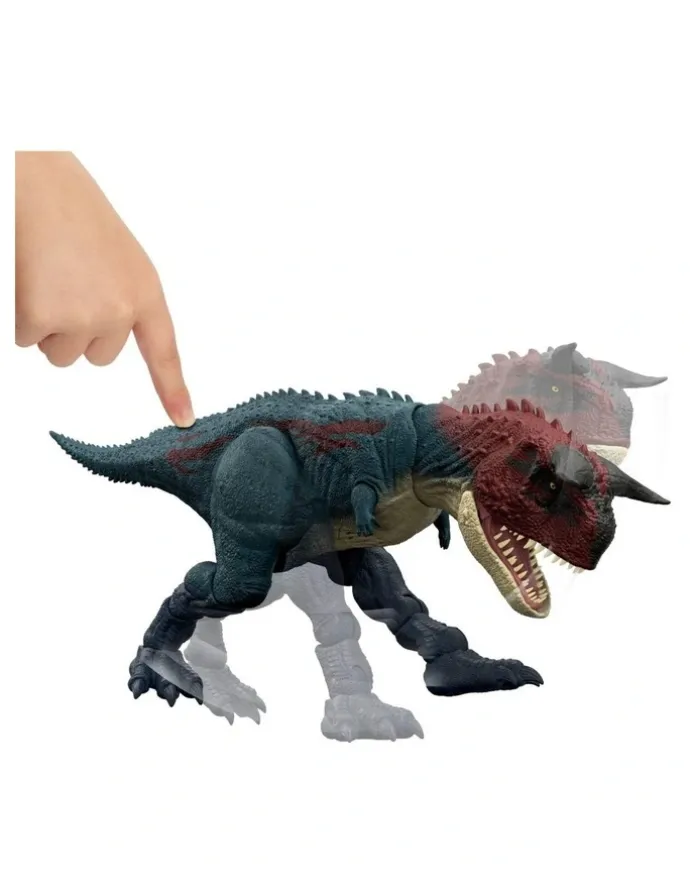 Jurassic World Charge N Chomp Carnotaurus Running Roaring Dinosaur Figure