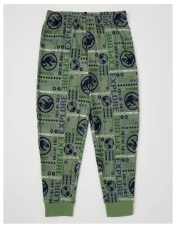 Jurassic World Jurassic Cosy Knit Pyjama With Socks in Green