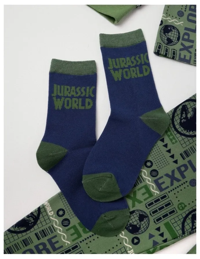 Jurassic World Jurassic Cosy Knit Pyjama With Socks in Green