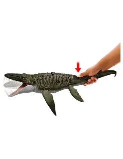 Jurassic World Rebirth Bite And Blast Mosasaurus Action Figure Mini Dilophosaurus