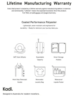 Kadi Cloud Check-in Large Soft Side Suitcase in Charcoal
