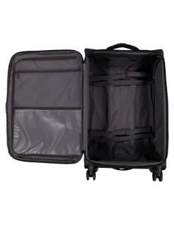 Kadi Cloud Check-in Large Soft Side Suitcase in Charcoal