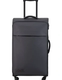 Kadi Cloud Check-in Large Soft Side Suitcase in Charcoal