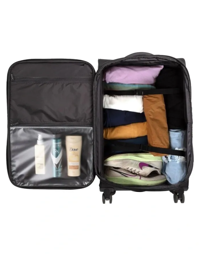 Kadi Cloud Check-in Medium Soft Side Suitcase in Charcoal