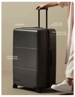 Kadi Large Check-in Suitcase 78.5cm in Charcoal
