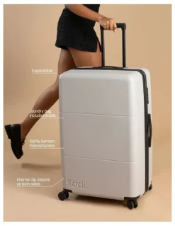 Kadi Large Check-in Suitcase 78.5cm in Pebble