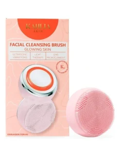 Kahlia Skin LED Facial Cleansing Brush pink LED-Facebrush