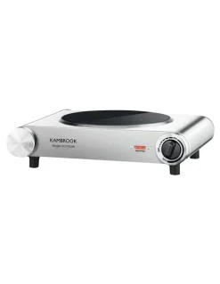 Kambrook Brushed Stainless Steel Single Electric Hotplate KHP110BSS
