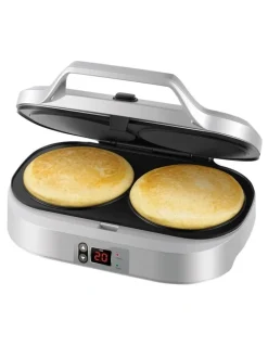 Kambrook KPC220SIL2IAN1 Perfect Pancake Press in Silver