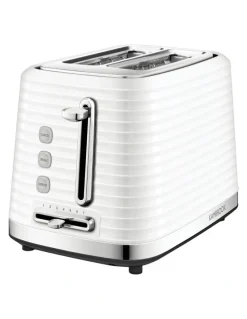 Kambrook Textured 2 Slice Toaster KTA220WHT2IAN1 in White