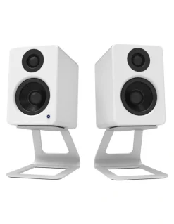 Kanto Kanto SE2W Elevated Desktop Speaker Stands for Small Speakers - Pair, White