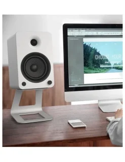 Kanto Kanto SE6W Elevated Desktop Speaker Stands for Large Speakers - Pair, White