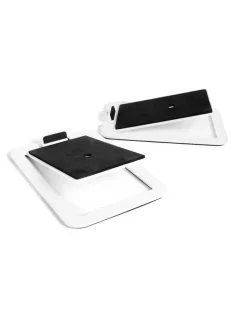 Kanto Kanto S4W Angled Desktop Speaker Stands for Midsize Speakers - Pair, White