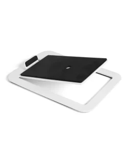 Kanto Kanto S4W Angled Desktop Speaker Stands for Midsize Speakers - Pair, White