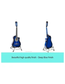 Karrera Acoustic Guitar Ideal Kids Gift 1/2 Size in Blue