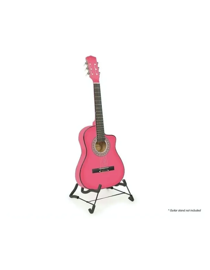 Karrera Acoustic Guitar Ideal Kids Gift 1/2 Size in Pink