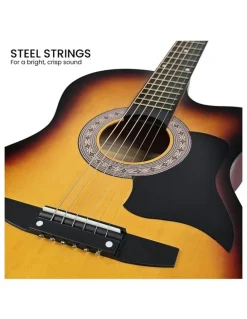 Karrera Acoustic Guitar 38inch in Brown