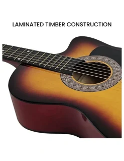 Karrera Acoustic Guitar 38inch in Brown