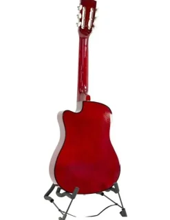 Karrera Childrens Acoustic Cutaway Wooden Guitar Ideal Kids Gift 1/2 Size Sunburst