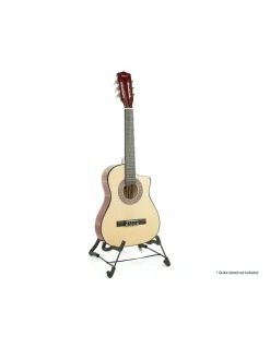 Karrera Childrens Acoustic Cutaway Wooden Guitar Ideal Kids Gift 1/2 Size Natural