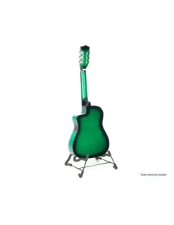 Karrera Childrens Acoustic Cutaway Wooden Guitar Ideal Kids Gift 1/2 Size Green