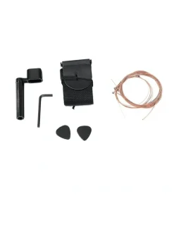 Karrera 40in Acoustic Cutaway Guitar Bag Strings Picks Winder Strap Sun-burst