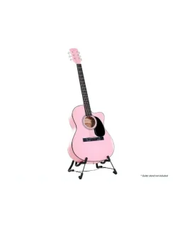 Karrera 40inAcoustic Cutaway Guitar Bonus Bag Strings Picks Winder Strap Pink