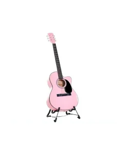 Karrera 40inAcoustic Cutaway Guitar Bonus Bag Strings Picks Winder Strap Pink