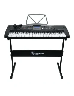 Karrera 61 Key Electronic Keyboard Teaching Piano Electric Music Stand Holder