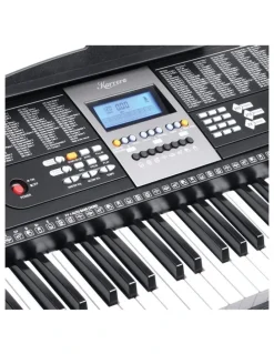 Karrera 61 Key Electronic Keyboard Teaching Piano Electric Music Stand Holder