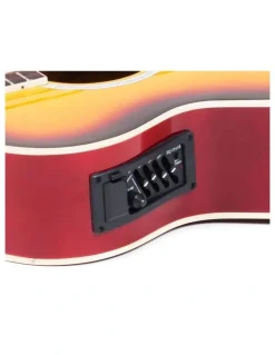 Karrera 4 String Acoustic Bass Guitar Electric Pickup Band Equalizer Sunburst