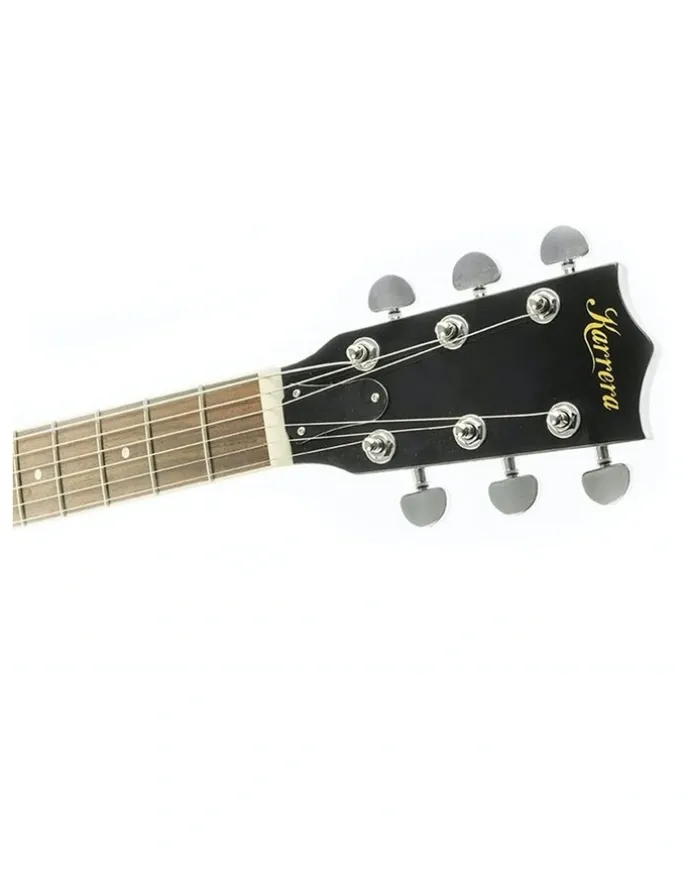 Karrera 6 String Bluegrass Resonator Banjo Gloss Black Brown