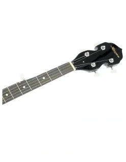 Karrera 5 String Bluegrass Resonator Banjo Gloss Black