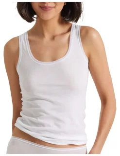 Kayser Pure Cotton Tank Top in White