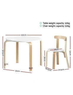 Keezi Keezi Kids Table and Chair Set Study Desk
