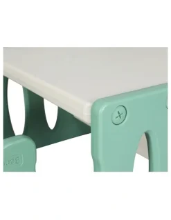 Keezi Kids Table and Chairs Set Hdpe in Green