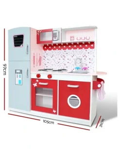 Keezi Kitchen Play Set Pretend Cooking in Multi