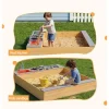 Keezi Mud Kitchen Sink Storage Bench Toy Box
