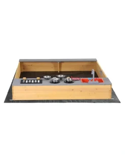 Keezi Mud Kitchen Sink Storage Bench Toy Box